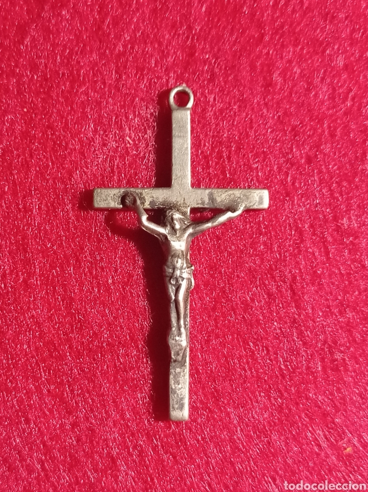 Antig&uuml;edades: ANTIGUA CRUZ RELIGIOSA DE PLATA - Foto 1