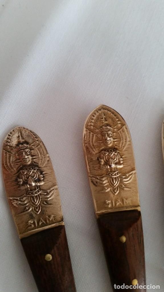 Antig&uuml;edades: EXPLENDIDOS TANADORES DE POSTRE SELADO NIKEL BRONZE SIAN - Foto 6