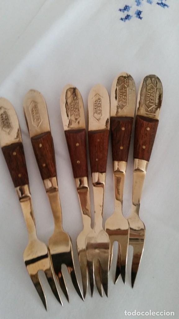 Antig&uuml;edades: EXPLENDIDOS TANADORES DE POSTRE SELADO NIKEL BRONZE SIAN - Foto 9