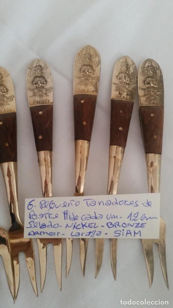 Antig&uuml;edades: EXPLENDIDOS TANADORES DE POSTRE SELADO NIKEL BRONZE SIAN - Foto 11