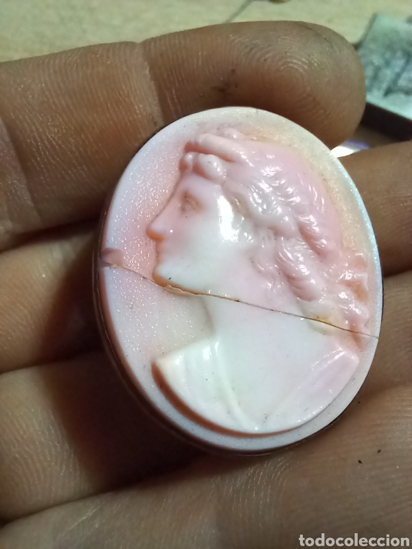 Antig&uuml;edades: BROCHE O IMPERDIBLE TIPO CAMAFEO - Foto 2