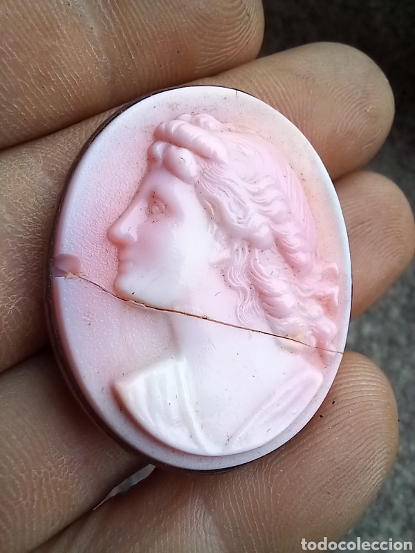 Antig&uuml;edades: BROCHE O IMPERDIBLE TIPO CAMAFEO - Foto 8