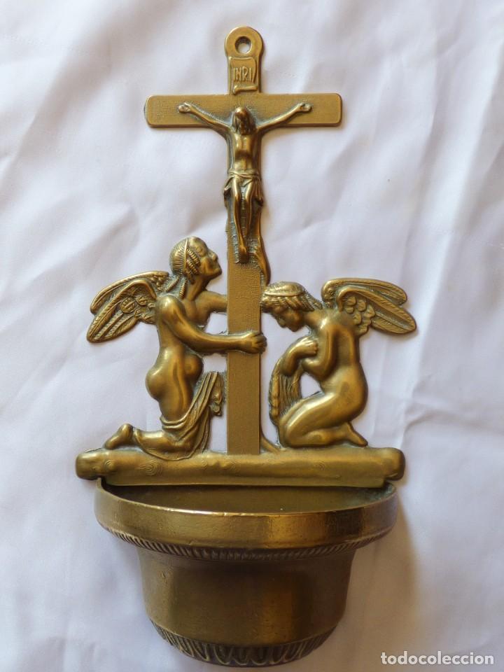 Antiques: BENDITERA TODA EN BRONCE, MEDIADOS S.XX