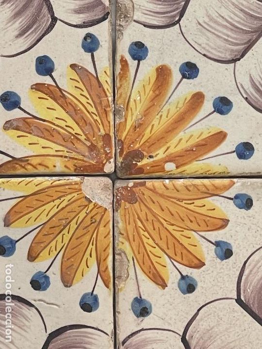 Antig&uuml;edades: Cuadro panel 4 azulejos antiguos valencianos - Foto 4