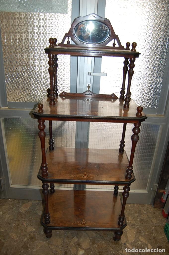 Antig&uuml;edades: SERVIDOR WHAT-NOT DE 1880 - Foto 1