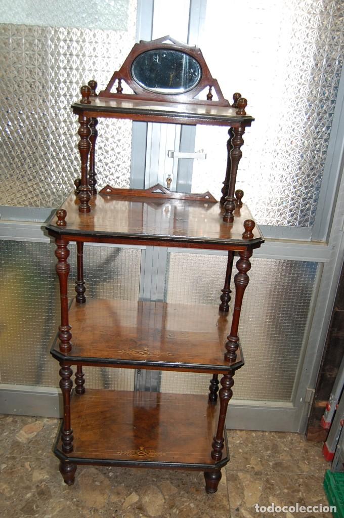 Antig&uuml;edades: SERVIDOR WHAT-NOT DE 1880 - Foto 10