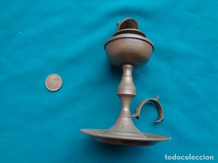 Antig&uuml;edades: ANTIGUO CANDIL CAPUCHINA DE BRONCE - Foto 1