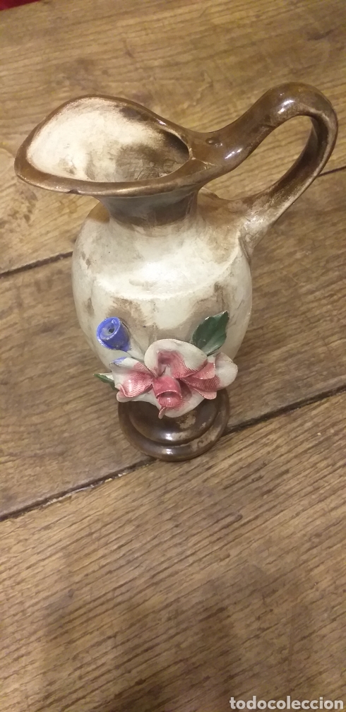 Antig&uuml;edades: Jarron porcelana capodimonte - Foto 2