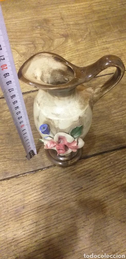 Antig&uuml;edades: Jarron porcelana capodimonte - Foto 3