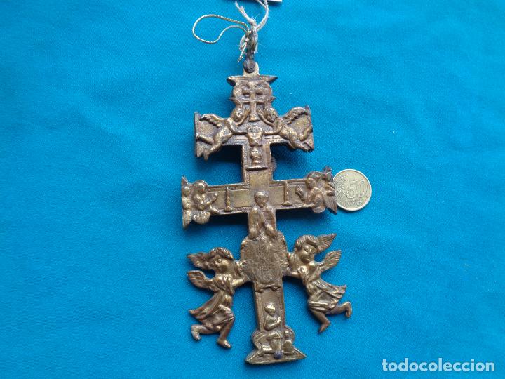 Antig&uuml;edades: GRAN CRUZ DE CARAVACA EN BRONCE - Foto 8