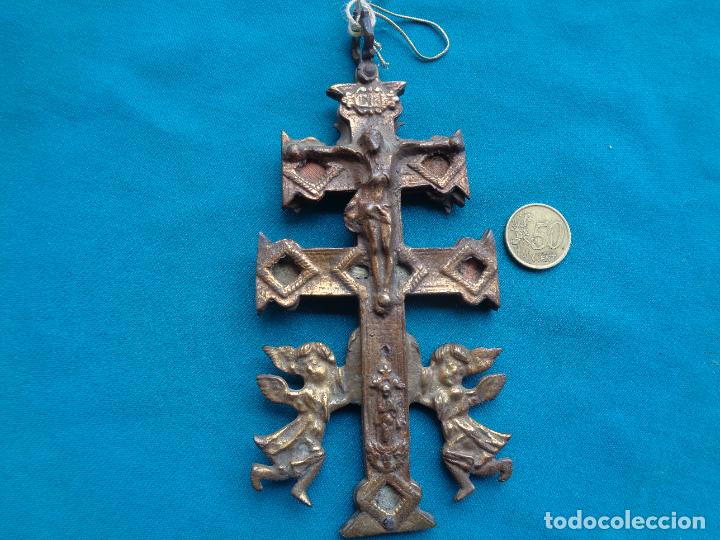 Antig&uuml;edades: GRAN CRUZ DE CARAVACA EN BRONCE - Foto 1