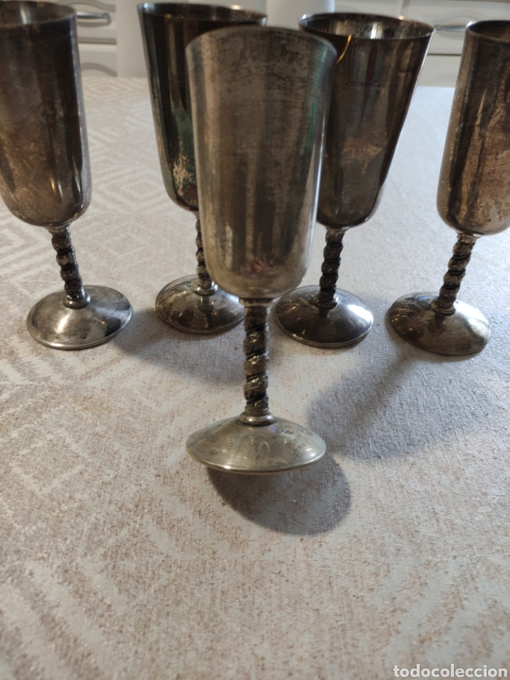 Antig&uuml;edades: Juego de 6 copas de champan - Foto 2