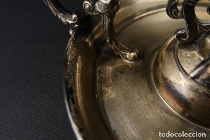 Antig&uuml;edades: Antigua Palmatoria de Plata - Foto 7