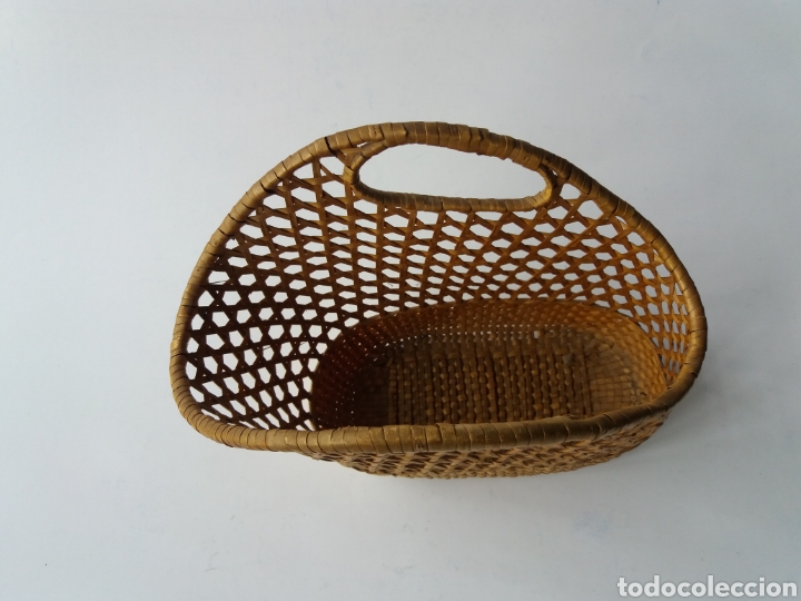 Antig&uuml;edades: CESTA PARA BOTELLA DE VINO. - Foto 2