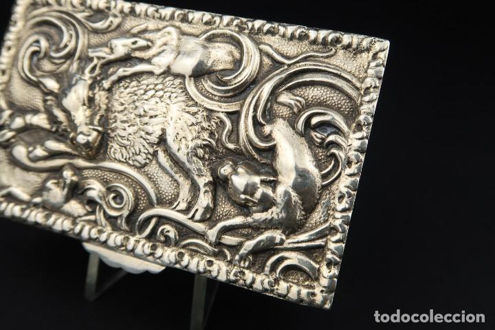 Antig&uuml;edades: Antigua Caja de Plata - Foto 6