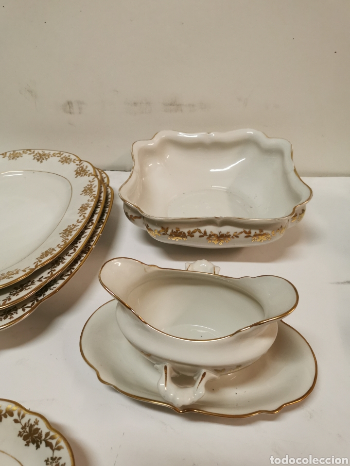 Antig&uuml;edades: Vajilla Bidasoa oro porcelana - Foto 6