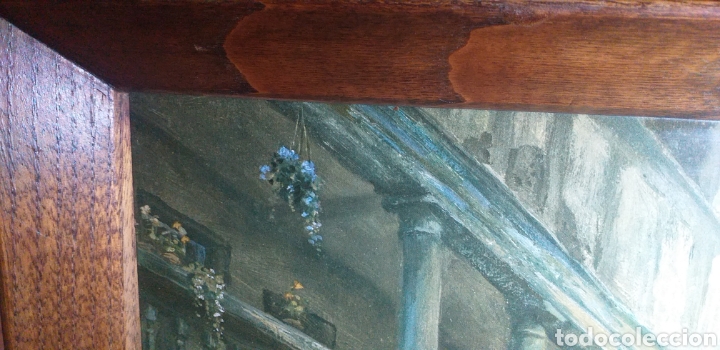 Antig&uuml;edades: Bandeja en madera con escena t&iacute;pica - Foto 6