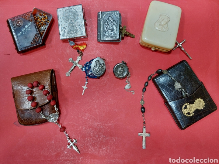 Antig&uuml;edades: LOTE DE 8 ROSARIERAS. - Foto 2