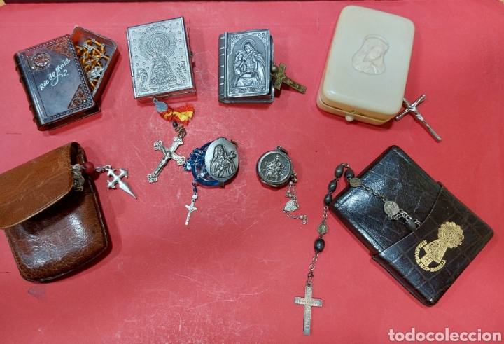 Antig&uuml;edades: LOTE DE 8 ROSARIERAS. - Foto 4