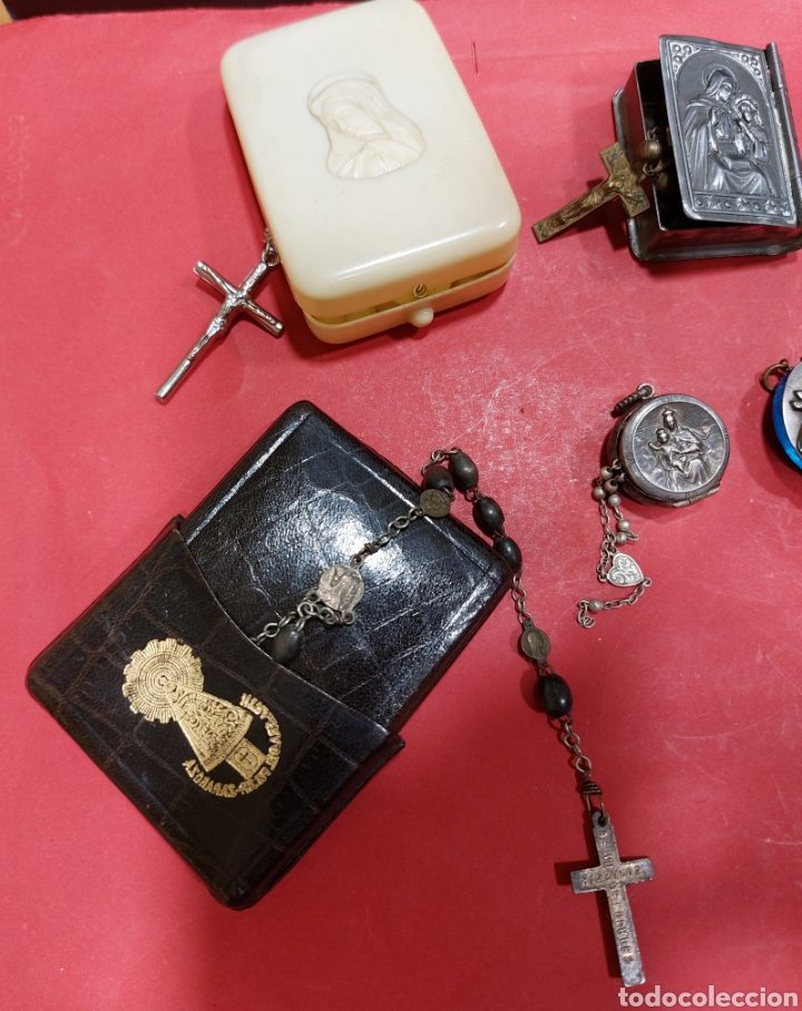 Antig&uuml;edades: LOTE DE 8 ROSARIERAS. - Foto 6
