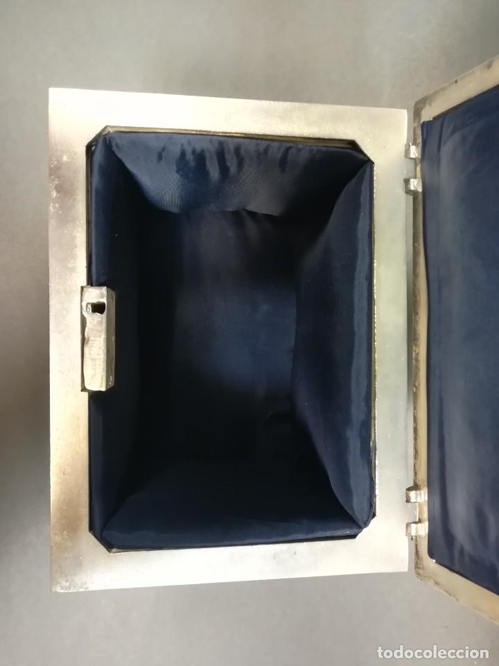 Antig&uuml;edades: COFRE JOYERO ALEMAN MUSTERSCHULTZ CON BA&Ntilde;O DE PLATA - Foto 8
