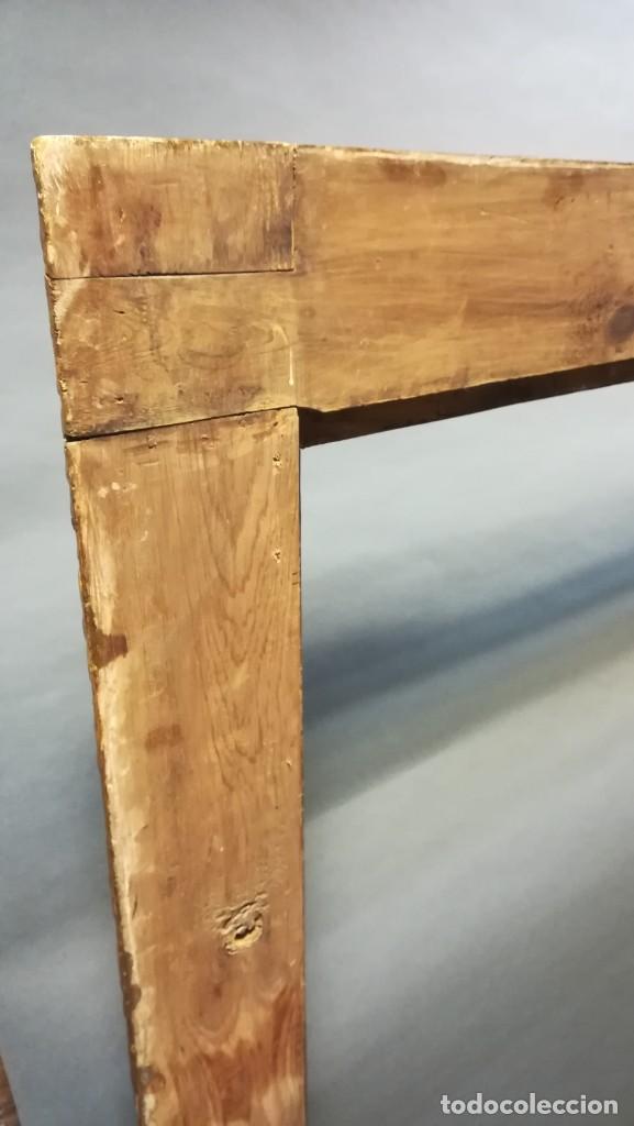Antig&uuml;edades: MARCO ANTIGUO GRANATE Y DORADO CON PAN DE ORO - Foto 16