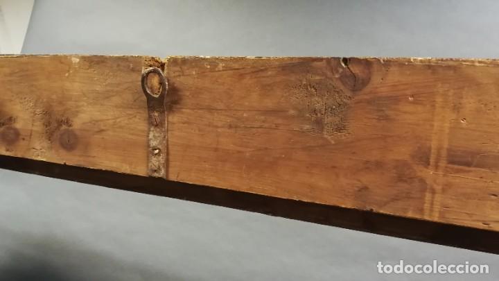 Antig&uuml;edades: MARCO ANTIGUO GRANATE Y DORADO CON PAN DE ORO - Foto 18