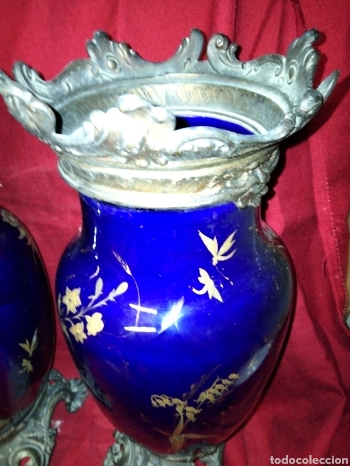 Antig&uuml;edades: ANTIGUA PAREJA DE JARRONES - Foto 2