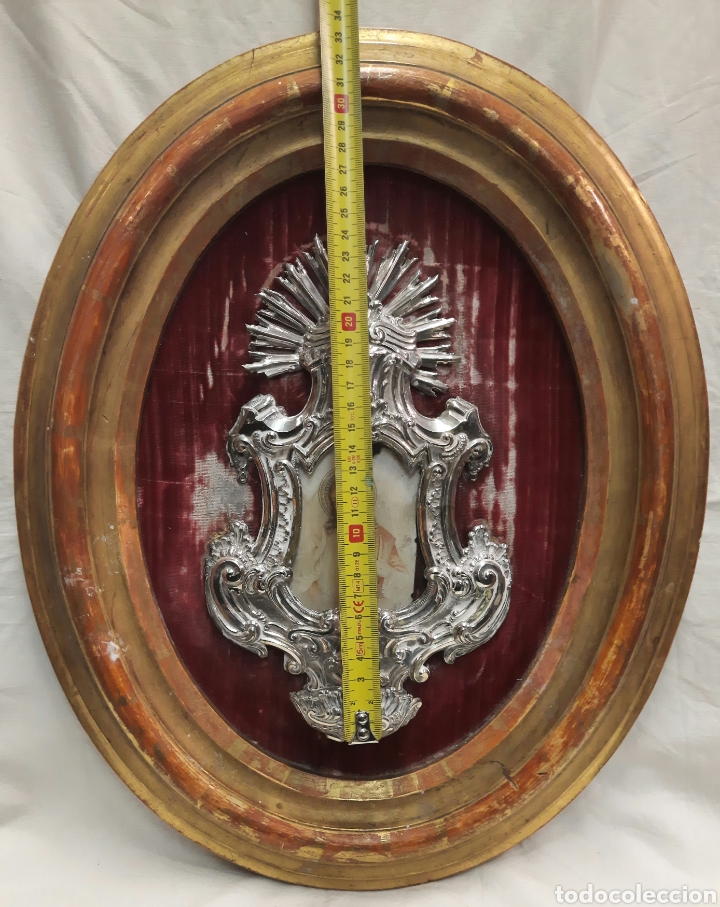 Antig&uuml;edades: Benditera de plata siglo XIX - Foto 2
