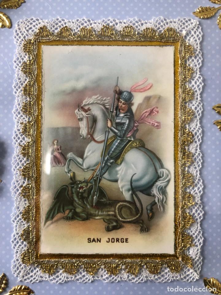 Antig&uuml;edades: CUADRO TIPO RELICARIO SAN JORGE - Foto 3