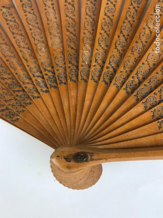 Antig&uuml;edades: ABANICO ANTIGUO PINTADO A MANO - Foto 6