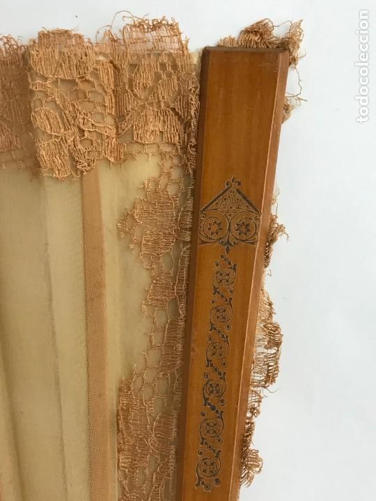Antig&uuml;edades: ABANICO ANTIGUO PINTADO A MANO - Foto 5