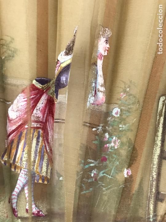 Antig&uuml;edades: ABANICO ANTIGUO PINTADO A MANO - Foto 3
