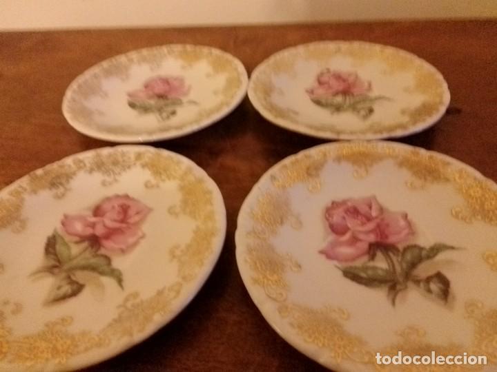 Antiques: 6 Platos Santa Clara 11 cm.