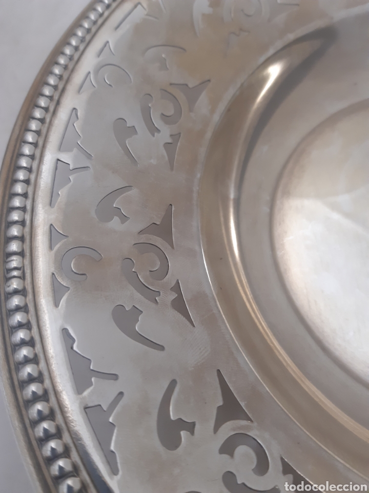 Antig&uuml;edades: Dos centros de mesa en metal plateado - Foto 6