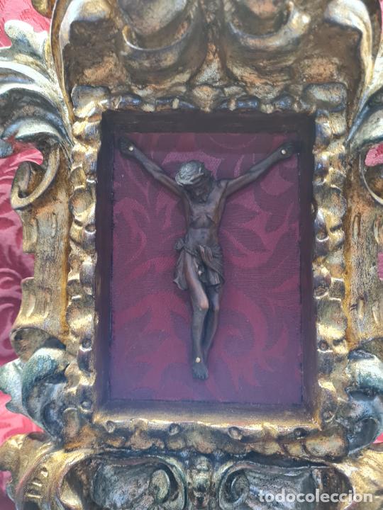 Antig&uuml;edades: RETABLO CRUCIFICADO DE SOBREMESA - Foto 2
