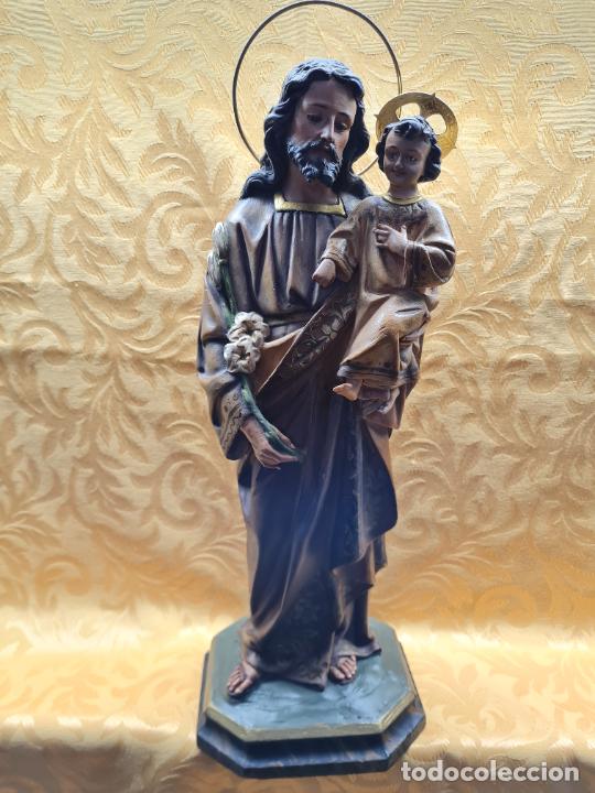 Antig&uuml;edades: SAN JOS&Eacute; CON NI&Ntilde;O EN BRAZOS - Foto 1