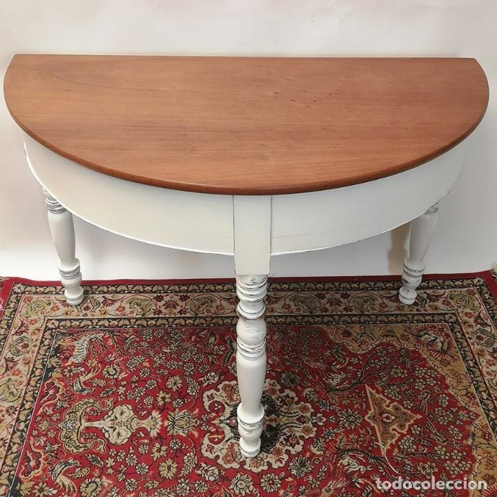 Antig&uuml;edades: Consola Semicircular Restaurada - Foto 2