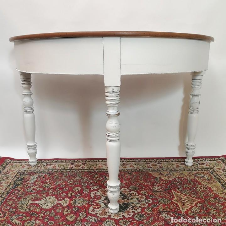 Antig&uuml;edades: Consola Semicircular Restaurada - Foto 4