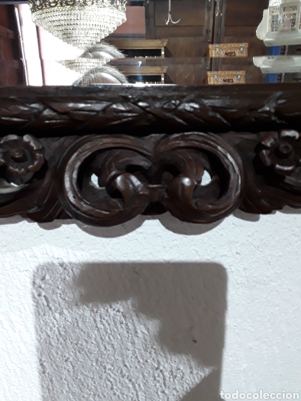 Antig&uuml;edades: Marco tallado con espejo - Foto 7