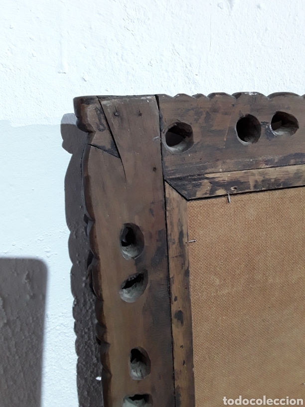 Antig&uuml;edades: Marco tallado con espejo - Foto 9