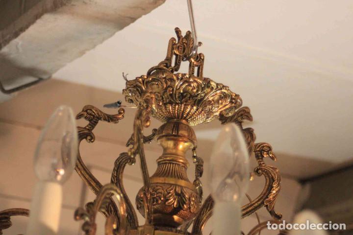 Antig&uuml;edades: LAMPARA BRONCE 24 LUCES - Foto 12