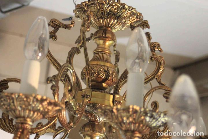 Antig&uuml;edades: LAMPARA BRONCE 24 LUCES - Foto 13