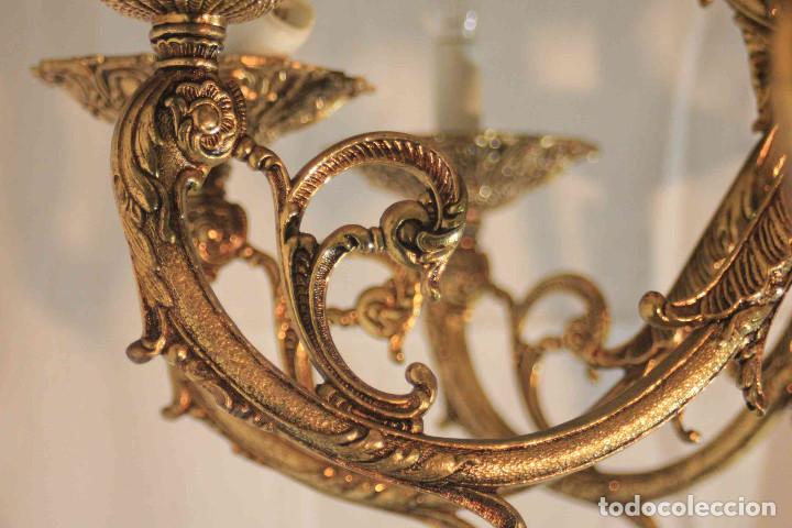 Antig&uuml;edades: LAMPARA BRONCE 24 LUCES - Foto 16