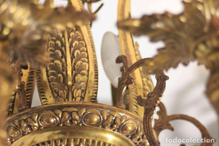 Antig&uuml;edades: LAMPARA BRONCE 30 LUCES - Foto 3