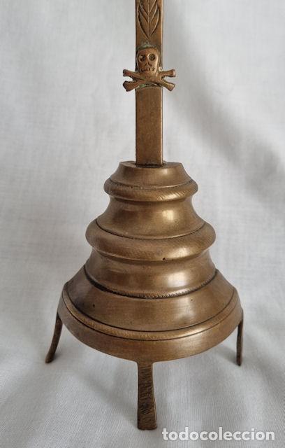 Antig&uuml;edades: CRUZ DE ALTAR DE BRONCE ANTIGUA 2 - Foto 4