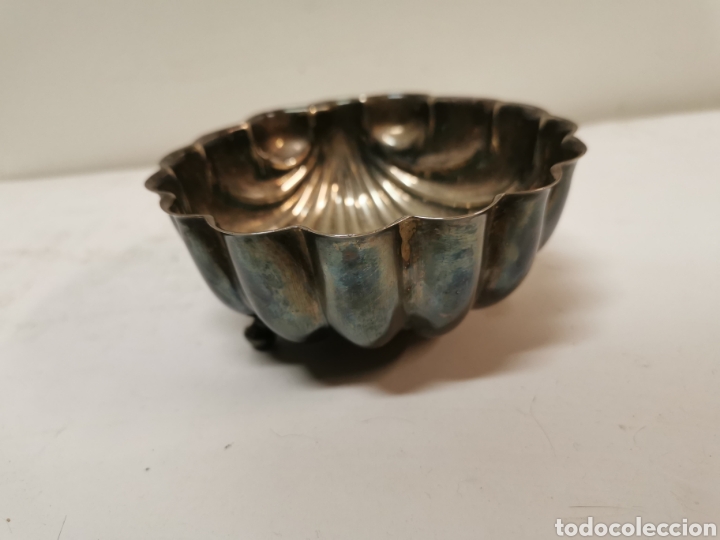 Antig&uuml;edades: Recipiente metal plateado - Foto 3