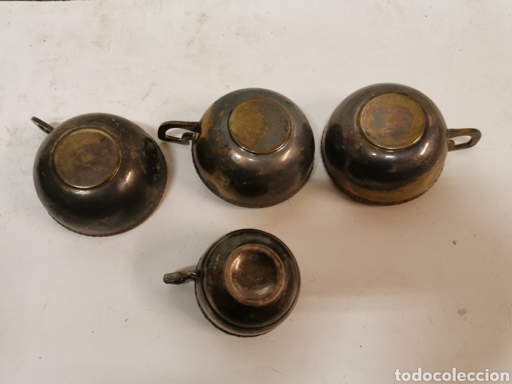 Antig&uuml;edades: Tazas metal plateado - Foto 2