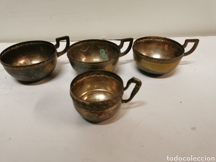 Antig&uuml;edades: Tazas metal plateado - Foto 3