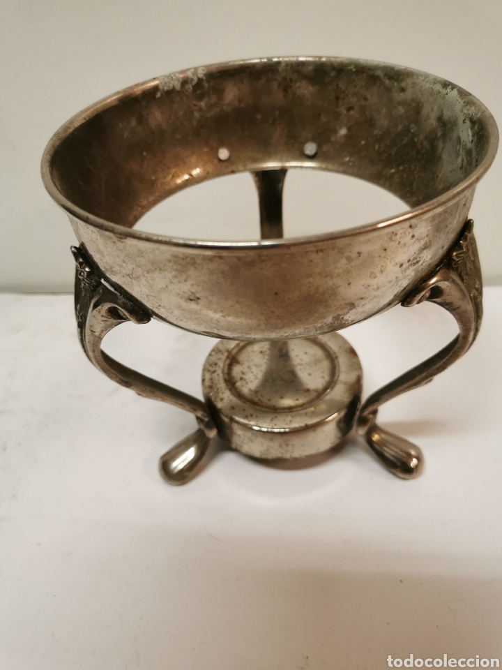 Antig&uuml;edades: Calentador antiguo de tetera o cafetera - Foto 3
